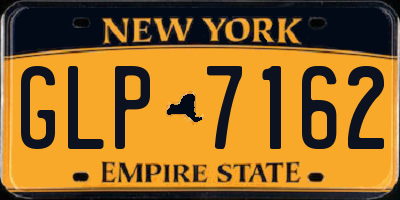 NY license plate GLP7162