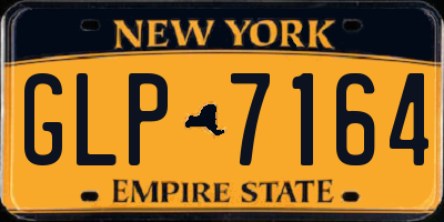 NY license plate GLP7164