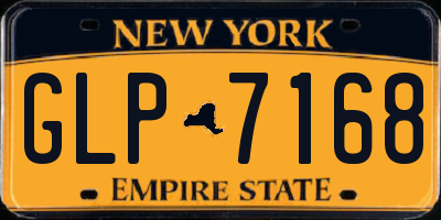 NY license plate GLP7168