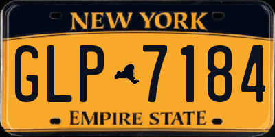 NY license plate GLP7184