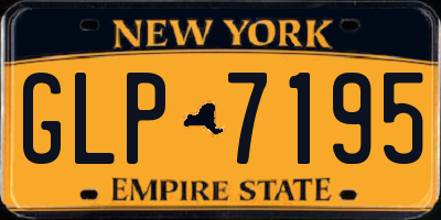 NY license plate GLP7195
