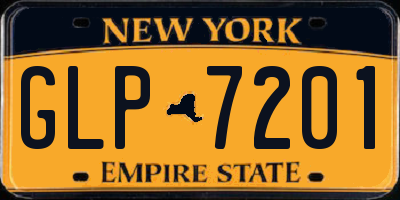 NY license plate GLP7201