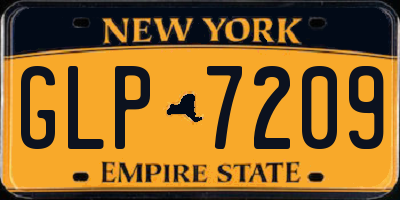 NY license plate GLP7209
