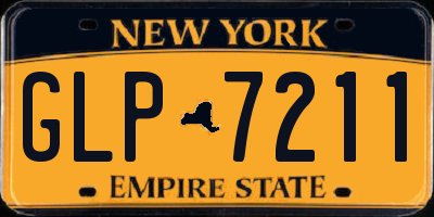 NY license plate GLP7211