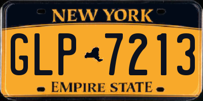 NY license plate GLP7213