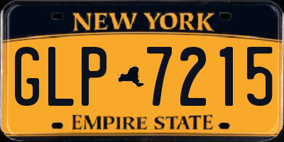 NY license plate GLP7215
