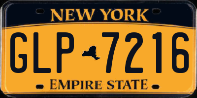 NY license plate GLP7216