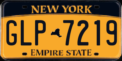 NY license plate GLP7219