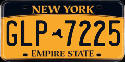 NY license plate GLP7225