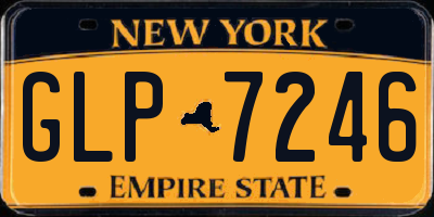 NY license plate GLP7246