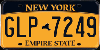 NY license plate GLP7249