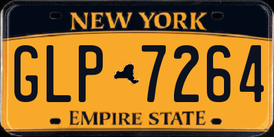 NY license plate GLP7264