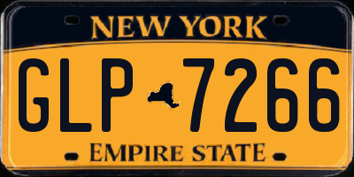 NY license plate GLP7266