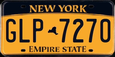 NY license plate GLP7270