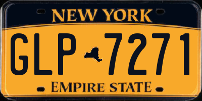 NY license plate GLP7271