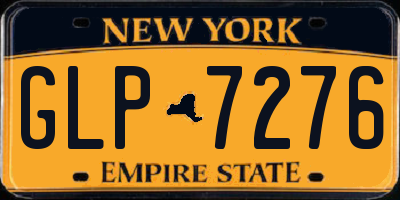 NY license plate GLP7276