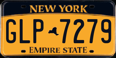 NY license plate GLP7279