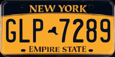 NY license plate GLP7289