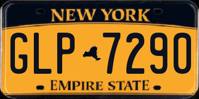 NY license plate GLP7290