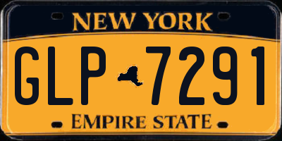 NY license plate GLP7291