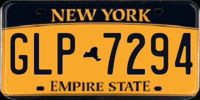 NY license plate GLP7294