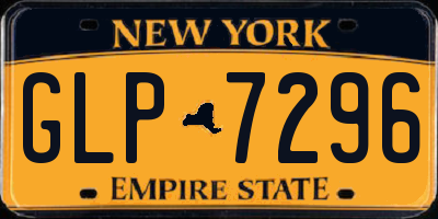 NY license plate GLP7296