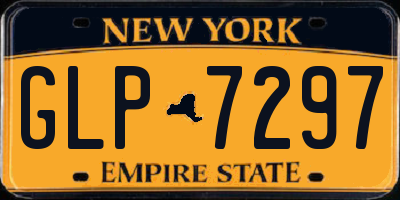 NY license plate GLP7297