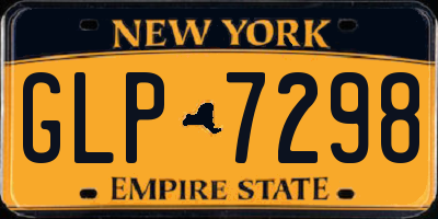NY license plate GLP7298