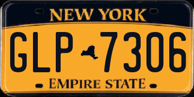NY license plate GLP7306