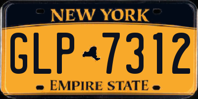 NY license plate GLP7312