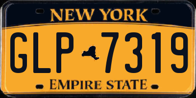 NY license plate GLP7319