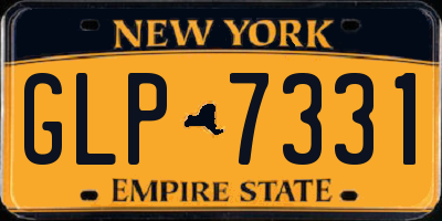 NY license plate GLP7331