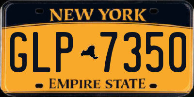 NY license plate GLP7350