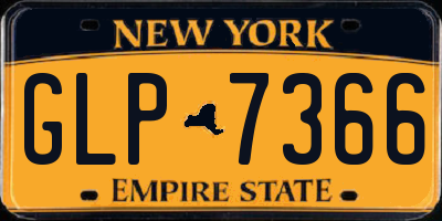 NY license plate GLP7366
