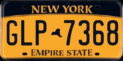 NY license plate GLP7368