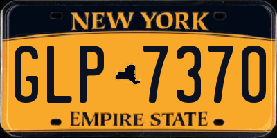 NY license plate GLP7370