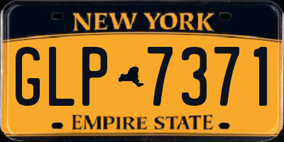 NY license plate GLP7371