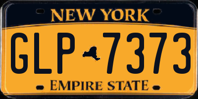 NY license plate GLP7373