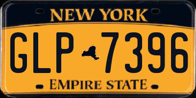 NY license plate GLP7396