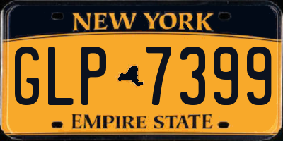 NY license plate GLP7399