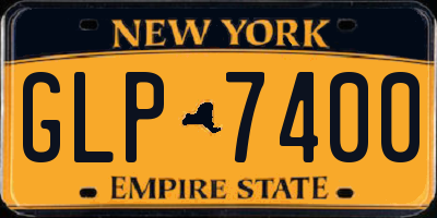 NY license plate GLP7400
