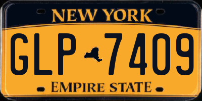 NY license plate GLP7409