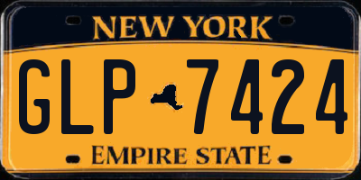 NY license plate GLP7424