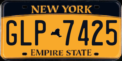 NY license plate GLP7425