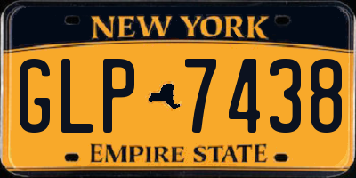 NY license plate GLP7438