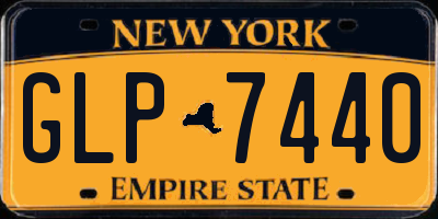 NY license plate GLP7440