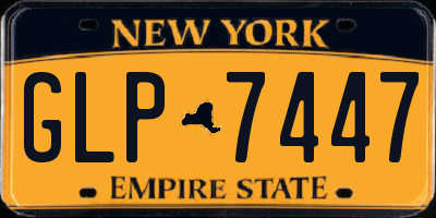 NY license plate GLP7447