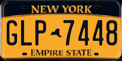 NY license plate GLP7448