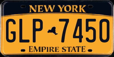 NY license plate GLP7450