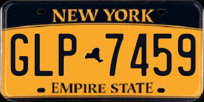 NY license plate GLP7459